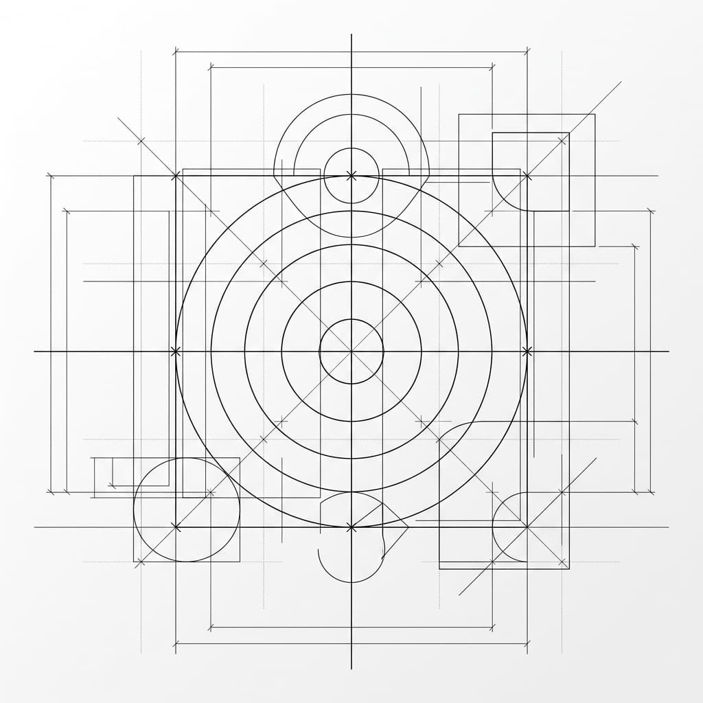Geometric line art background